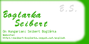 boglarka seibert business card